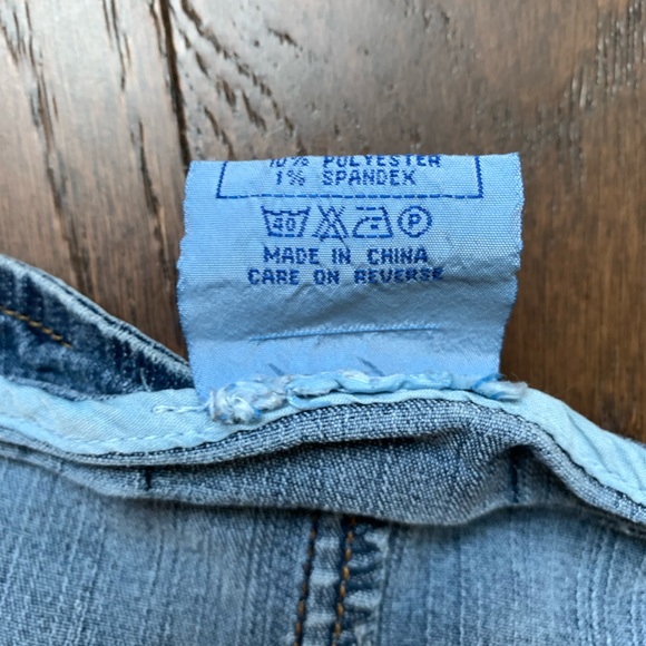 Vintage Y2K Apollo Jeans Denim Mini Skirt Jeans Blue Buckle Retro Sz 2XL Grunge‎ - Picture 7 of 10